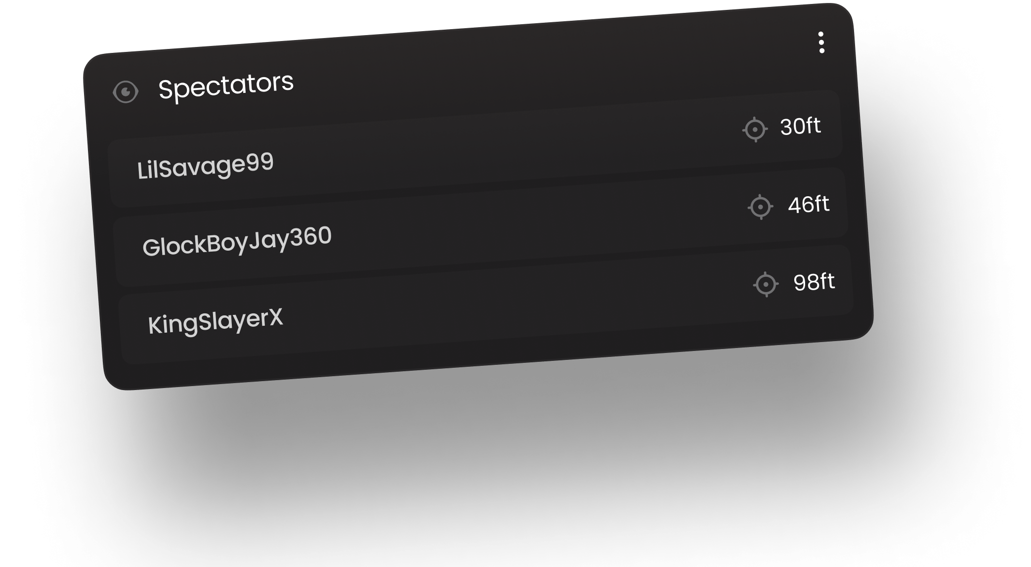 Quick start presets.